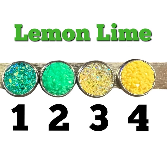 Druzy Crystal and Silver Earrings - Picture 11 of 17